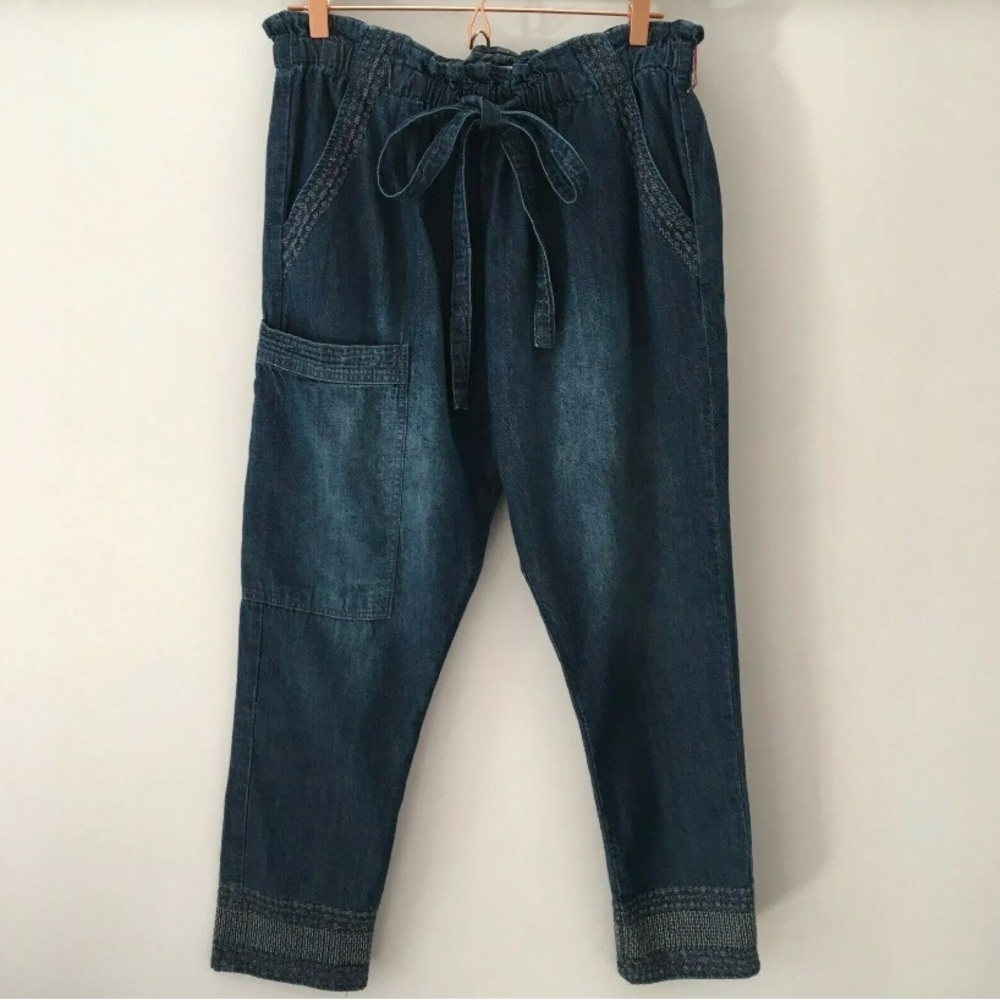 Current Elliott Sample Aviation Crop Pants Chambray